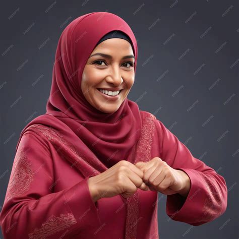 Premium Photo | Muslim islam woman hijab arabic niqab a woman in a red hina