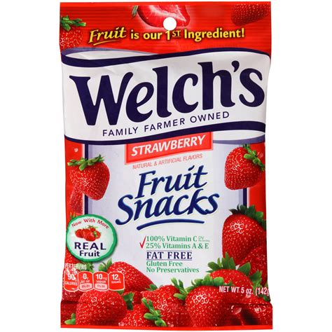Welch's Strawberry Fruit Snacks, 5 Oz. - Walmart.com