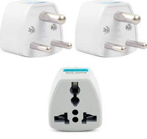 HI-PLASST (2pcs) Type D Adapter, Indian Plug, World to India Universal ...