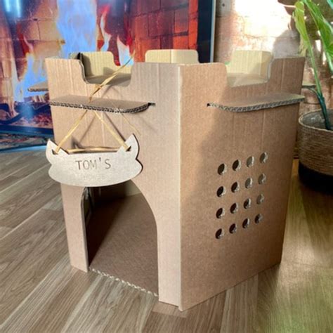 Cardboard Cat House - Etsy