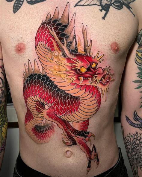 101 Best Red Ink Dragon Tattoo Ideas That Will Blow Your Mind!