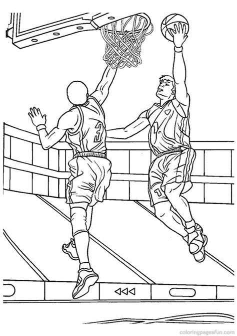 Free and Fun Basketball Color Pages for Kids | 101 Activity