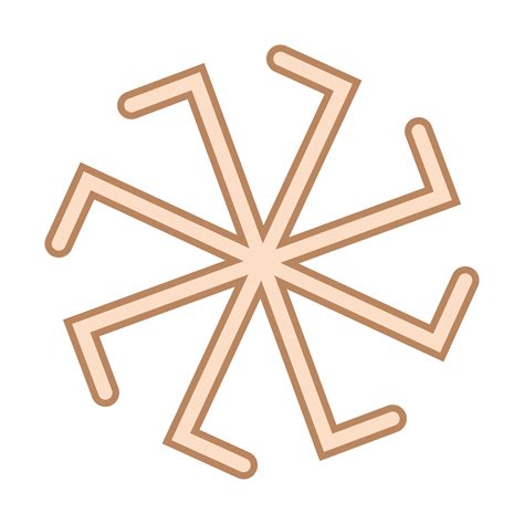 Kolyadnyk, a Slavic symbol decorated with an ornament of Scandinavian ...
