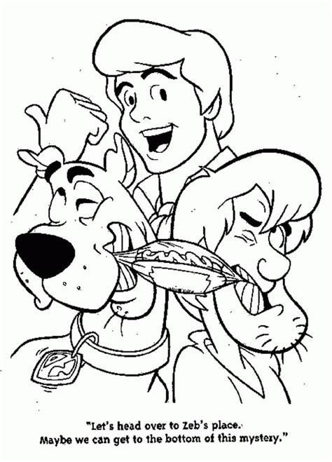 Scooby Doo And Shaggy Coloring Pages - Coloring Home