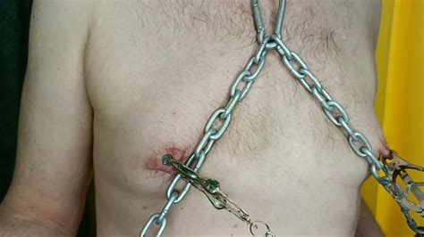 Let's Play Painfully with Your Nipples My BDSM Slave in a Gas Mask