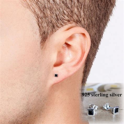 mens stud earrings silver  daria willis blog