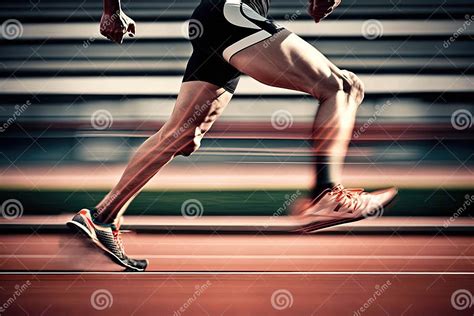 speed running  muscle  motion blur running effect generative ai