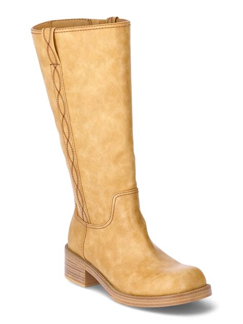 No Boundaries Women's Tall Riding Boot, Wide Width Available - Walmart.com