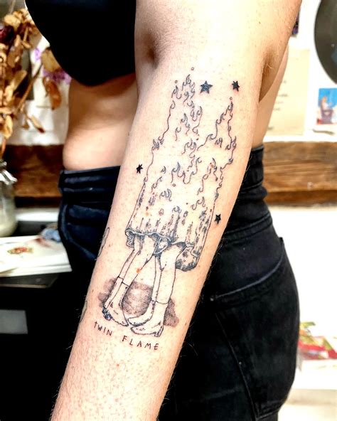 twin flame tattoo 4