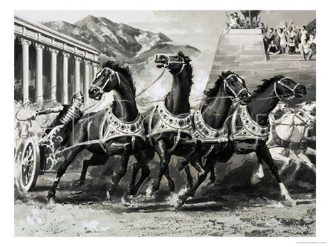 Chariot Racing in Ancient Rome Other - Canvas Art | Hunde, At least