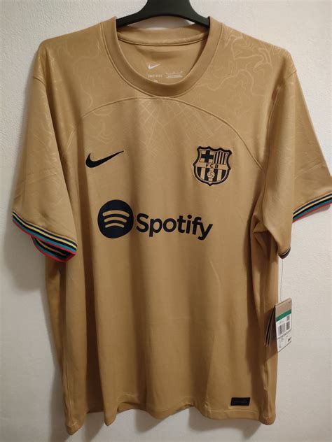 barcelona visitante camiseta de futbol   sponsored  spotify