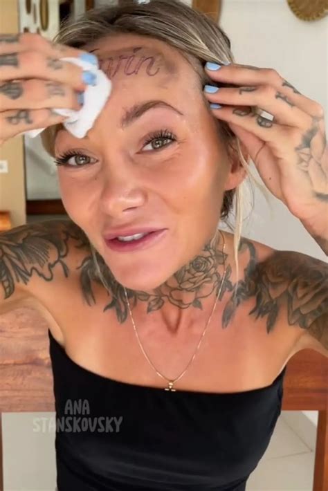 Influencer shares her truth after getting a forehead 'tattoo' of her