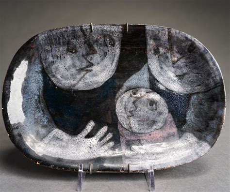 Lot - Claire Lambert Mid-Century Modern Atelier Dour Small Glazed