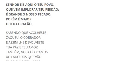 Senhor Eis Aqui O Teu Povo - SENHOR EIS AQUI O TEU POVO (Quarta feira Cinzas e 1º, 2º,3º e 5º ...