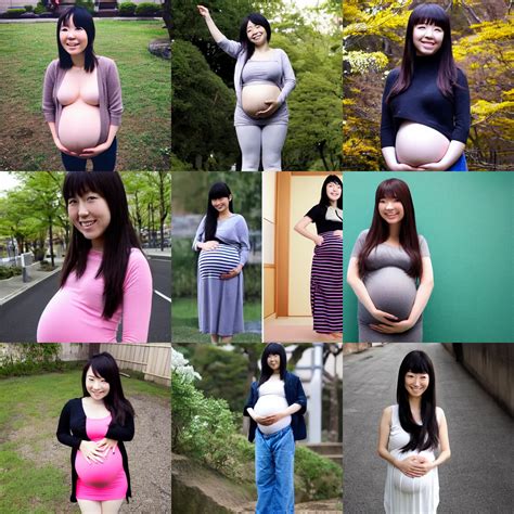 japanese girl with biggest pregnancy ever, fully | Stable Diffusion