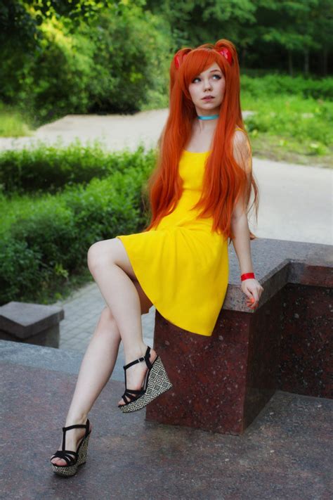 Yellow dress Asuka by Caticornplay : r/cosplaybabes