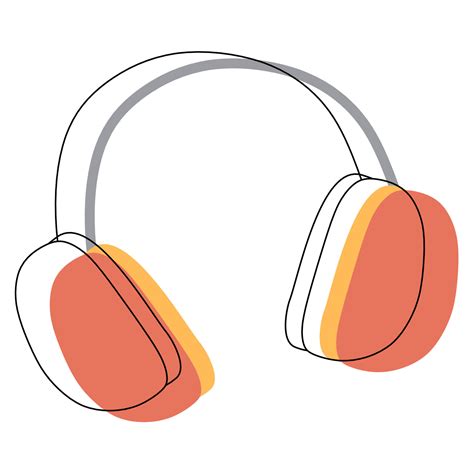 Warm Wool Winter or Autumn earmuffs. Vector illustration isolated on