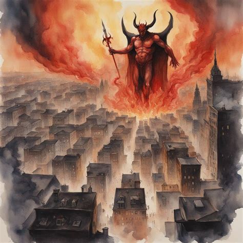 watercolor painting  hell   mccloud  deviantart