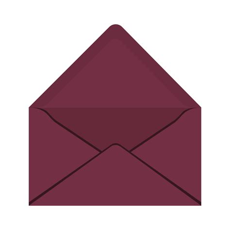 Envelop isolated on white background. Open envelope template for a ...