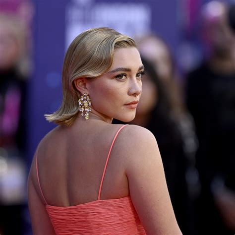 Florence Pugh Continues Her Naked-Dress Era in a Sheer White Gown