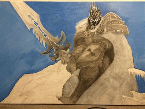 What do you guys think of my Lich King painting ? : r/wow