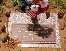 argus ray johnson   memorial find  grave