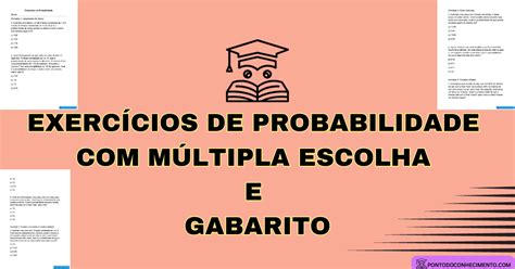 Lista De Exercicios De Probabilidade Com Gabarito Pdf