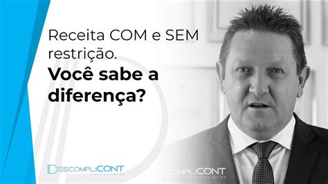 O Que Significa Sem Restrição - Receitas Com e Sem Restrição: Você Sabe a Diferença? - YouTube