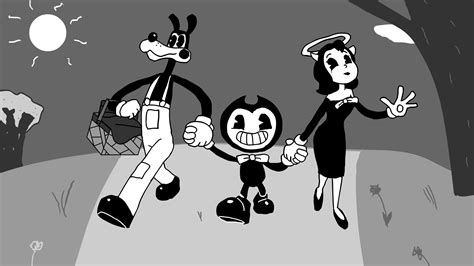 Hey guys, I tried to redraw the post credits image of Bendy, Alice and