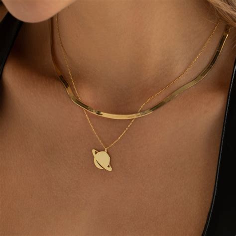 Planet Necklace - Etsy