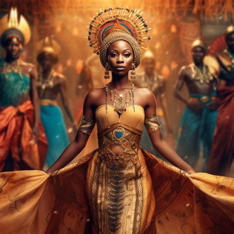 African Queen and Her Court - Etsy
