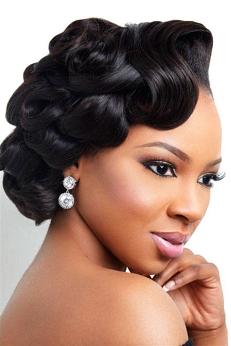 29+ black hair updos for weddings - EricaJessika