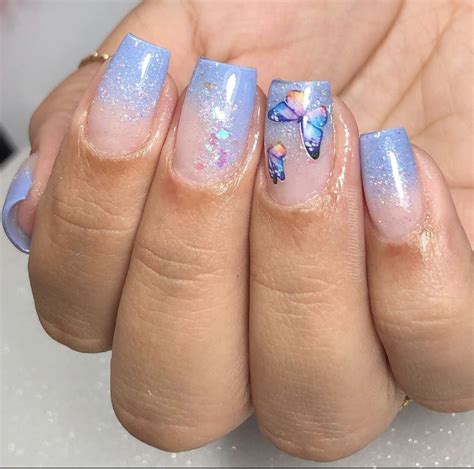 Unha Em Gel De Borboleta - Unha de fibra de gel | Unhas enfeitadas, Unhas bonitas, Unha