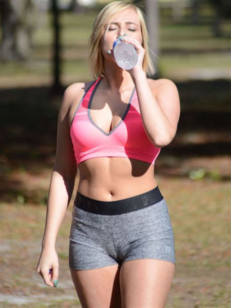 KATE ENGLAND Working Out at a Park in Miami 02/24/2016 – HawtCelebs