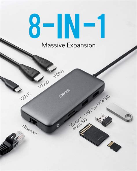 Anker PowerExpand 8-in-1 USB-C Hub with 100 Watt Power Delivery ⌚️ 🖥 📱