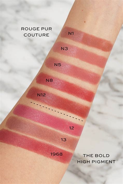 YSL Rouge Pur Couture + Bold High Pigment Lipstick Haul - The Beauty