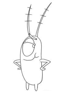 Desenho Do Plankton - 25+ Desenhos do Plankton (Bob Esponja) → Imprimir e Colorir