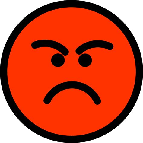 angry smiley clipart   transparent png creazilla