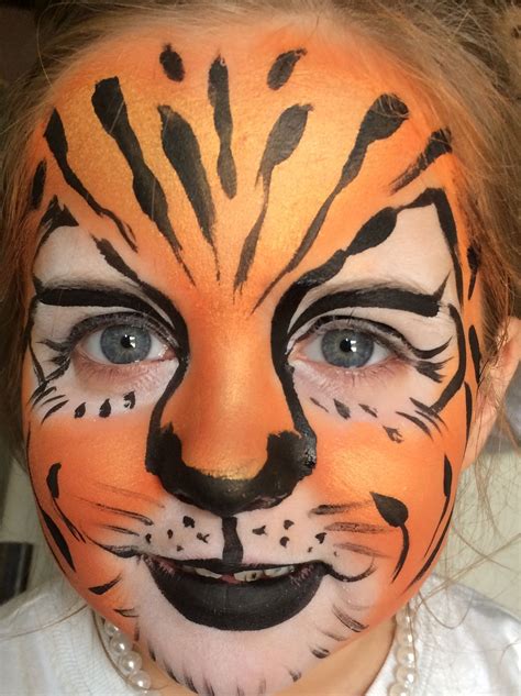 tiger face paint easy 3