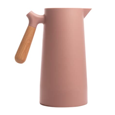 Garrafa Térmica de Plástico com Cabo de Madeira e Termômetro Nórdica