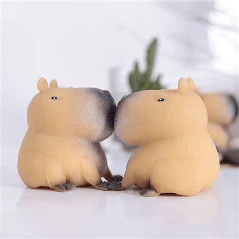 1pc Cute Capybara Squishie, Stress Relief Squeeze Toy, Reactive Desk