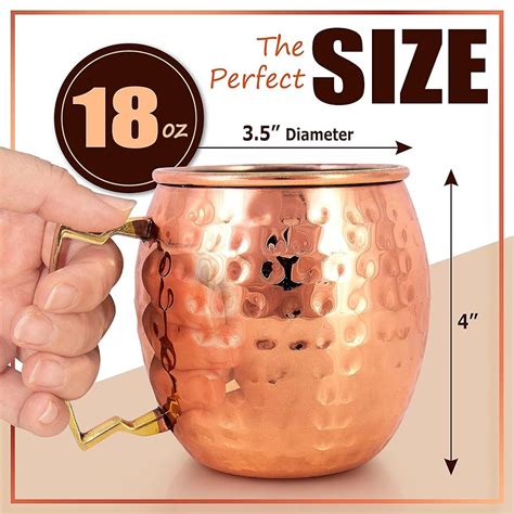 oz cocktail mugs set    oz stainless steel lined copper