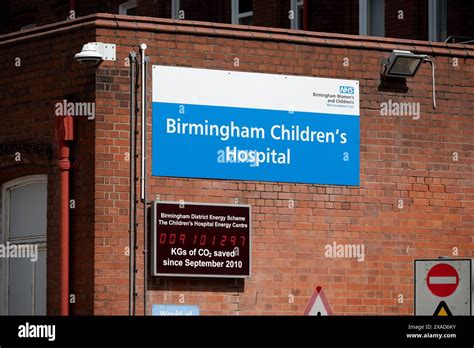 Birmingham Children`s Hospital sign, Birmingham, UK Stock Photo - Alamy