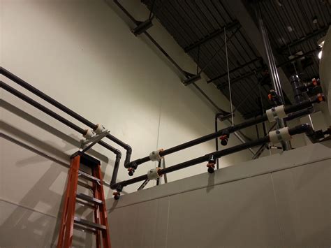 2 inch PVC installed through sleeves to maintain a soild and lasting