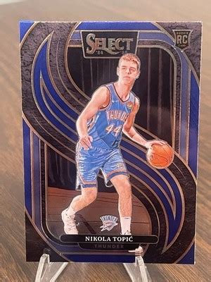 nikola topic   select premier level rookie basketball thunder rc