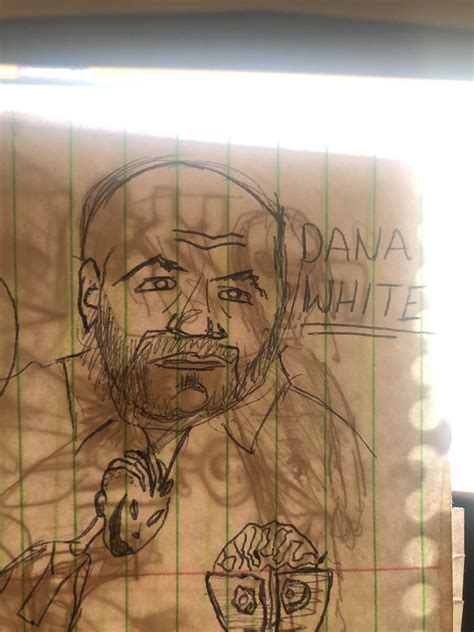 I drew Dana White randomly : r/ufc