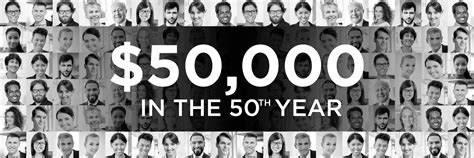 $50,000 in the 50th Year Grant Program