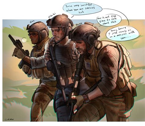 captain price, gaz, and nikolai (call of duty and 1 more) drawn by