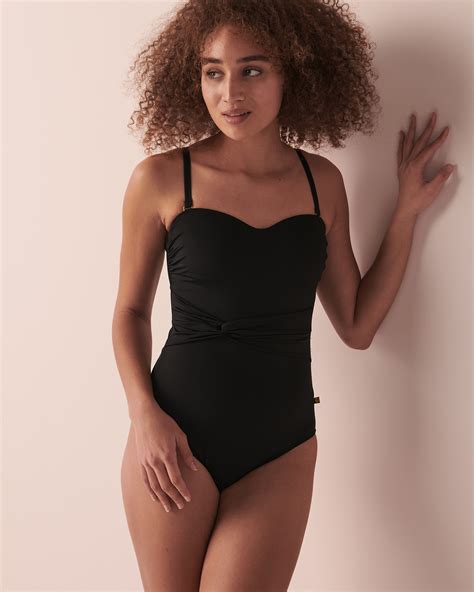 ELLA Bandeau One-piece Swimsuit - Black | la Vie en Rose