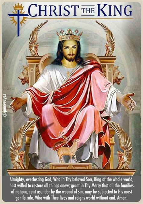 FEAST OF CHRIST THE KING - 21 NOVEMBER - Prayers and Petitions